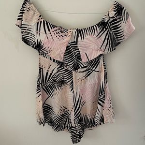 Off the shoulder romper, EUC